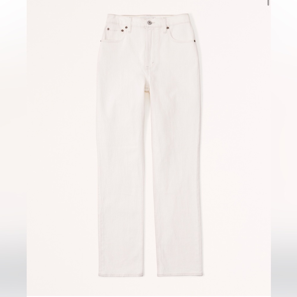 NWOT Abercrombie & Fitch Curve Love Ultra High Rise 90s Straight Jean